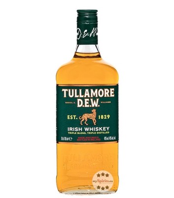 Tullamore D.E.W. Irish Whiskey Triple Distilled / 40 % vol / 0,7 Liter-Flasche