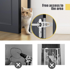2 Pcs Cat Door Latch, Cat Door Stopper Pet Door Latch to Keep Dog Out of Litt...