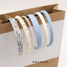 6PCS Set Fashion Women Cloth Wide Hair Bands Headdress Headband Girls Hair Hoop