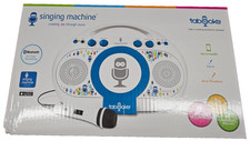 THE SINGING MACHINE TABEOKE PORTABLE BLUETOOTH KARAOKE SYSTEM, WHITE New