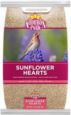 Audubon Park Sunflower Hearts Wild Bird Seed for Outside Feeders, 15-lb. Bag