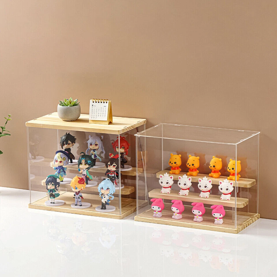 4-Tier Acrylic Display Case for Mini Action Figures Storage Stand Collectible UK - Image 3 of 4