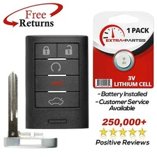 For 2010 2011 2012 2013 Cadillac CTS Wagon Smart Remote Fob Car Key M3N5WY7777A