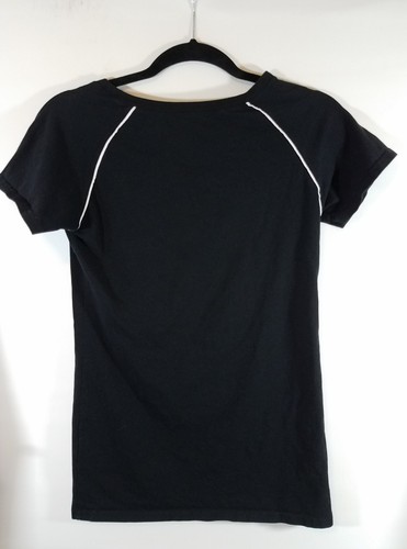 Texas Rangers Womens 47 Brand Circle Arch Tshirt Size Medium Black Short Sleeve - Picture 2 of 3