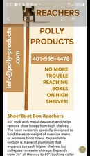 Boot & Shoe Shelf Reacher Pole from Polly Products #PRE, Expandable from 36"-60"