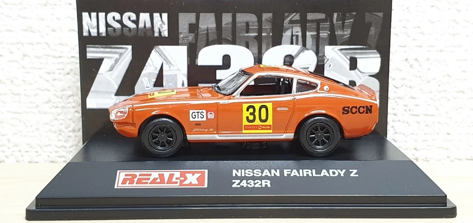1/72 Real-X NISSAN DATSUN FAIRLADY Z Z432R #30 NARANJA SCCN modelo de coche fundido a presión  Foto 3 de 4