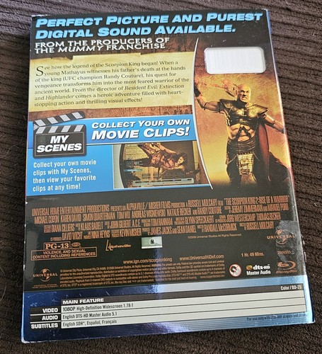 NEW - The Scorpion King 2: Rise of a Warrior Blu-Ray Randy Couture - Imagen 2 de 5