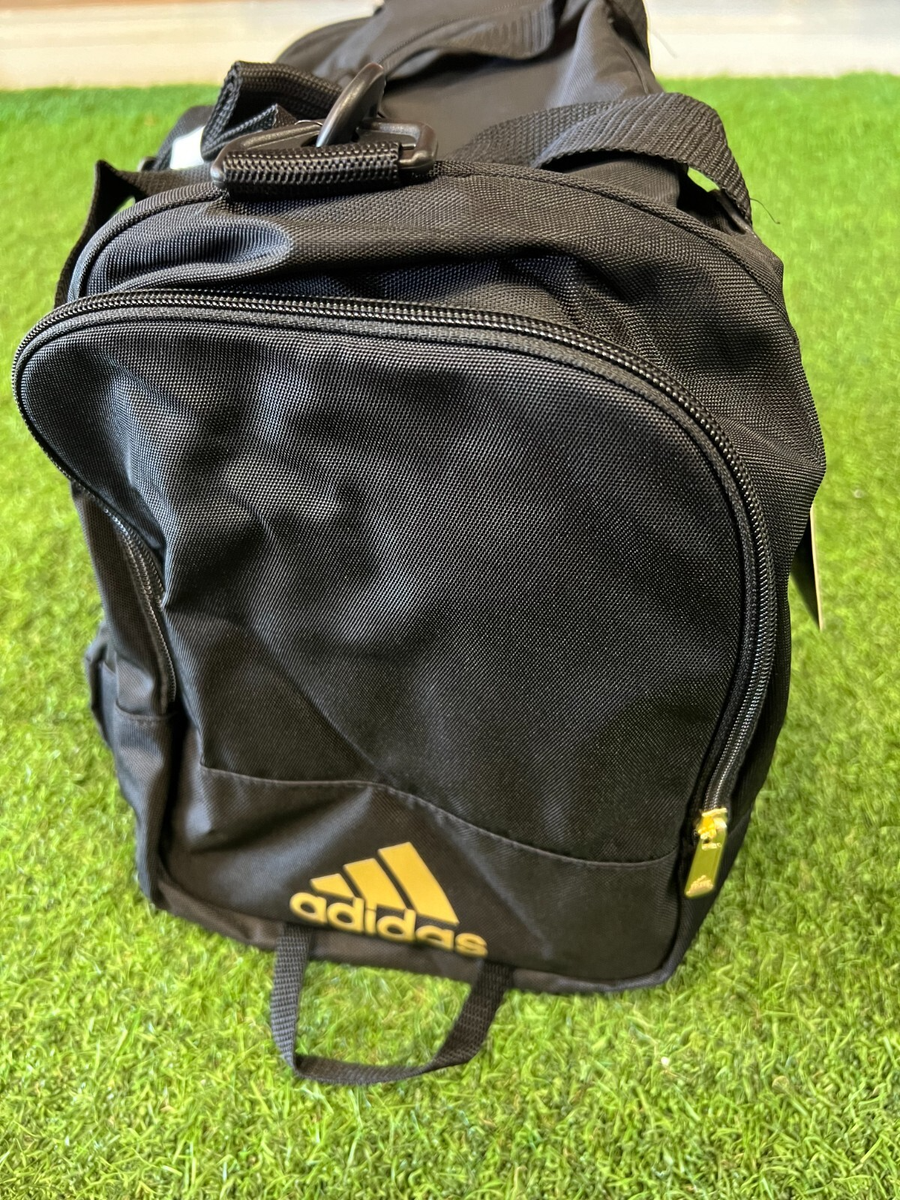 adidas Defender IV Small Duffel Bag Black/Gold | eBay