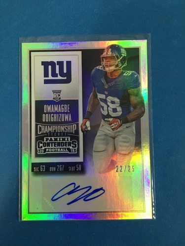 F143,501 2015 Contenders Championship Ticket #128 Owamagbe Odighizuwa AUTO/25