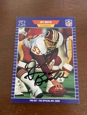 1989 Pro Set Football Jeff Bostic Autographed Washington Redskins #422 Auto