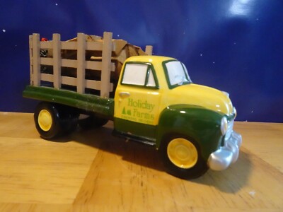 DEPT56 SV Firewood Delivery Truck Figurine Holiday Farms 54864 1995 NIB