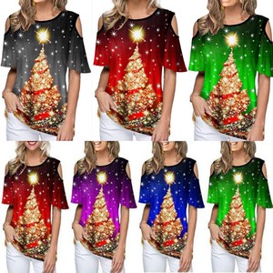 cold shoulder xmas tops