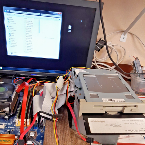 EPSON 5.25 / 3.5 COMBO FLOPPY DRIVE, FITS IN ONE 5.25 BAY,W/ CABLE,NEW OLD STOCK - Picture 10 of 12
