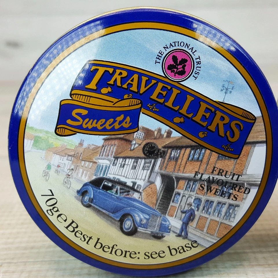 Travellers Sweets Candy Fruit & Mint Tins Container National Trust Wiltshire UK - Image 2 of 4