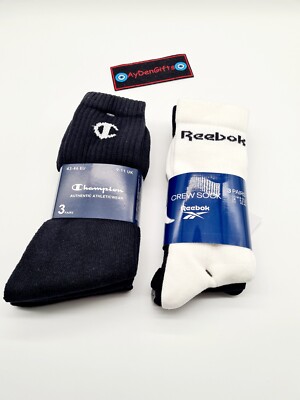 Reebok Mens Socks Crew Pairs UK Champion Pairs - Main Image