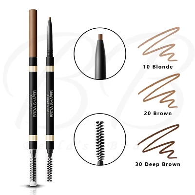 MAX FACTOR Brow Shaper Eyebrow Pencil Natural Looking Ultrafine Tip *ALL SHADES*