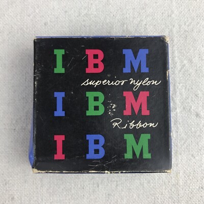 Vintage IBM Typewriter Ribbon Ink Black Superior Write 18 Yds Reorder ...