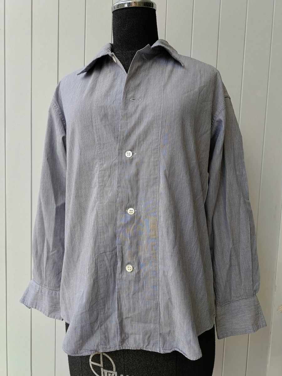 Issey Miyake IM product design studio Japan blue small shirt 90s