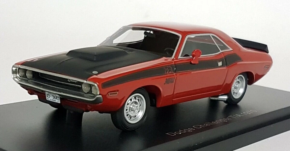Dodge Challenger T/A 1970 Bos 1/43 - 43645 rojo/negro coche modelo resina Foto 3 de 4