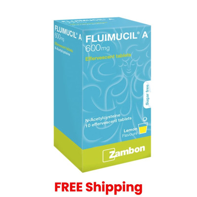 Fluimucil A 600mg Effervescent Tablet 10s Clear Phlegm Relief Cough FREESHIPPING