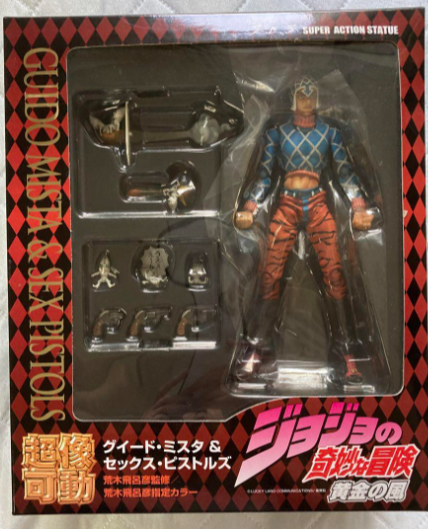 JoJo's Bizarre Adventure Guido Mista & S-P Black Version Super Action  Statue Action Figure