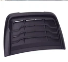 Matt Black Front Car Hood Air Flow Vent Cover Scoop Decorative Trim For Bonnet