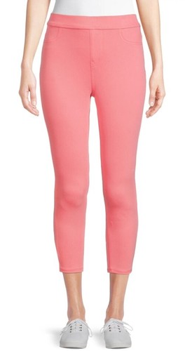 Time and Tru Women's Capri Jeggings Coral Rose Size Small (4-6) 23" Inseam New - 第 2/5 張圖片
