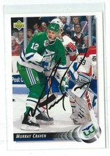 Murray Craven Signed 1992/93 Upper Deck Card #49