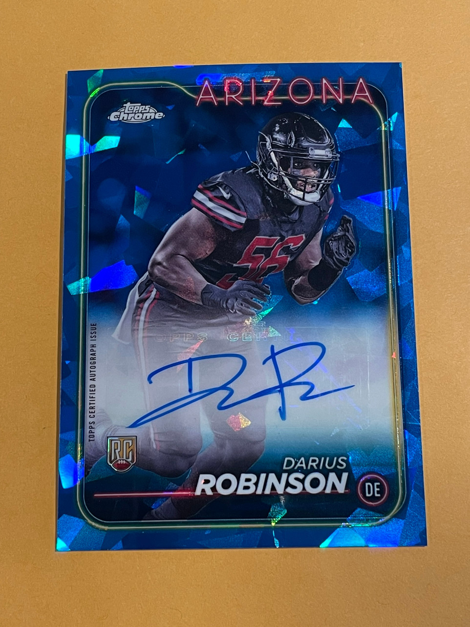 2024 Topps Chrome Sapphire Darius Robinson Rookie Refractor Auto