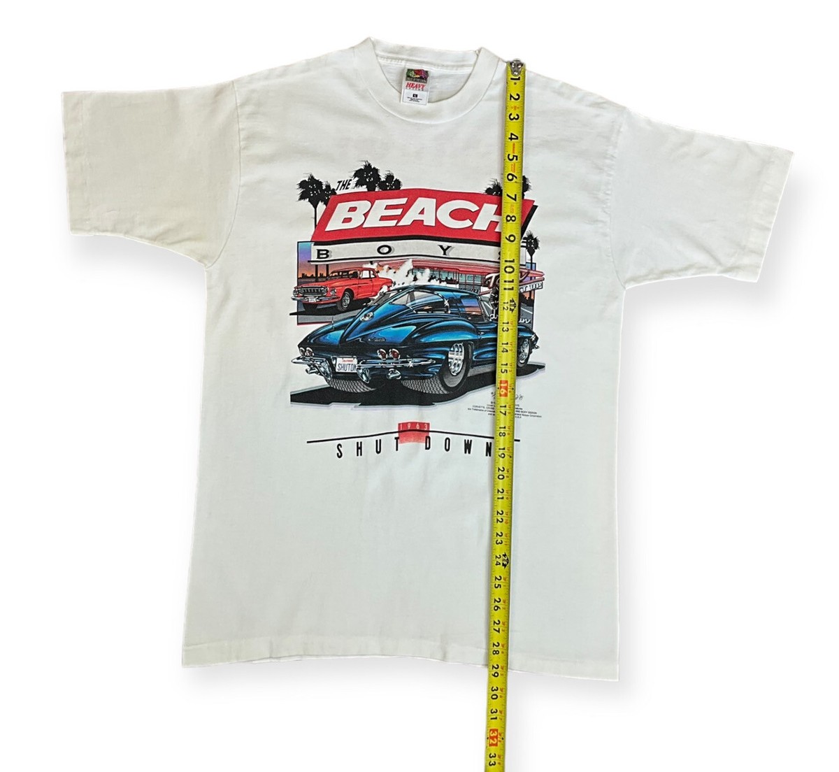 syu Vintage 1995 The Beach Boys Corvette Stingray Shirt Shut It Off