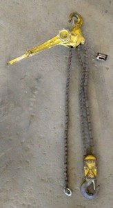 YALE 3TON 5FT ROLLER CHAIN LEVER HOIST
