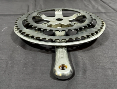 Vintage Sugino GT 165mm Crankset 52/39t Chainrings & Guard