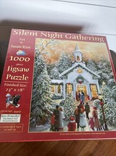 Silent Night Gathering -1000 Piece Jigsaw Puzzle,Susan Rios , NEW SEALED