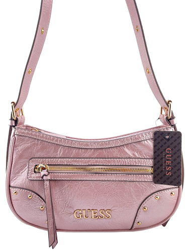 GUESS DEMENTRI SHOULDER BAG HANDBAG Pink Logo AUTHENTIC • BRAND NEW WITH TAGS - Picture 15 of 19