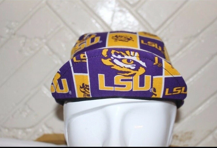 GORRA DE CICLISMO UNIVERSIDAD ESTATAL DE LUISIANA 100% HECHA A MANO EN ESTADOS UNIDOS TALLA L M S  Foto 3 de 3