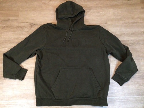 Men's Puma Hoodie Size XL Olive Green 