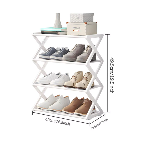 Home Furniture X-Shaped Shoe Rack Multi-Tier Storage Organizer - Picture 12 of 14
