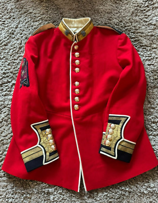 Original Parade Jacke Irish Guards   Colour Sergeant, custom-made (1985)