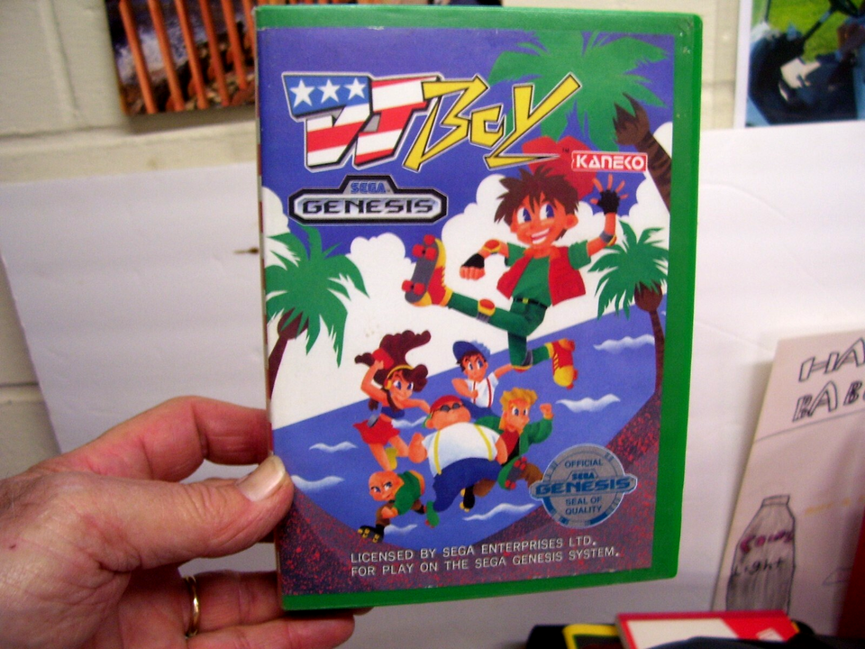 Flyer Original Japonais Rare Du Jeu D'arcade D.J. DJ BOY KANEKO SEGA - État Très Bon