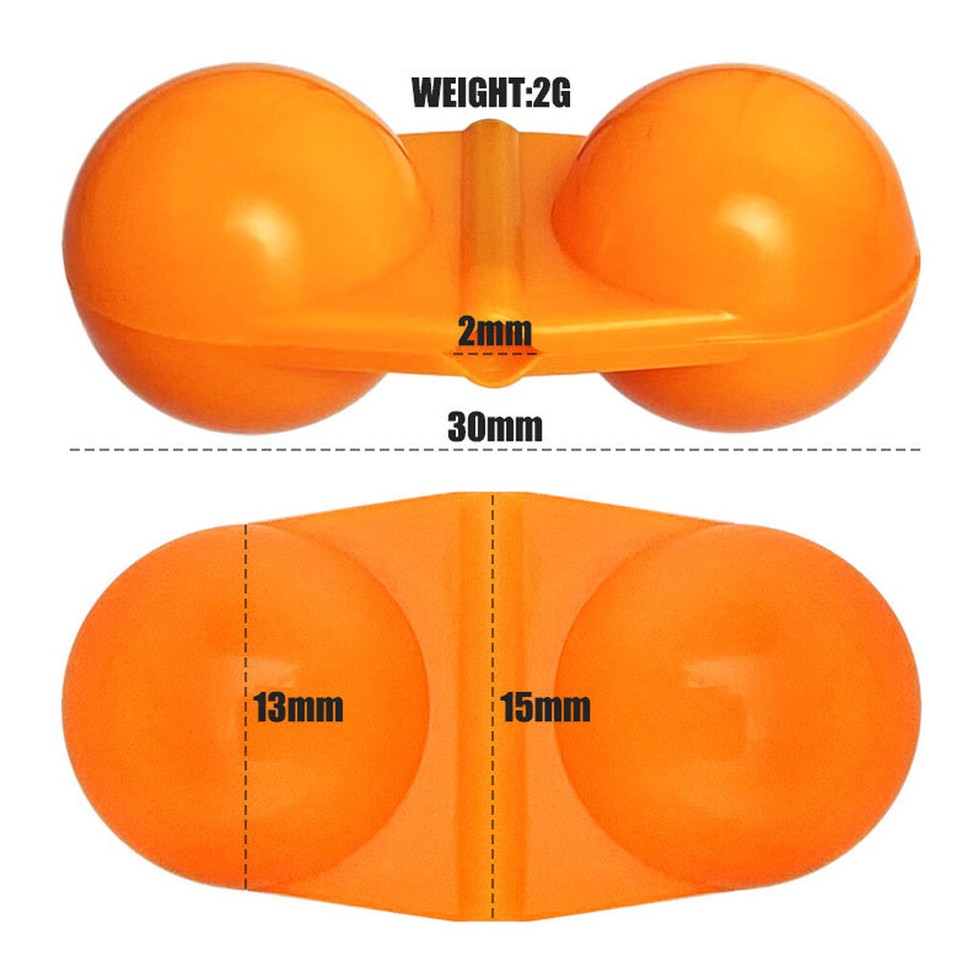 50Pcs Fishing Inline Rattles Catfish Double Rattle Beads For Stripers ...