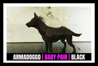 ARK Survival Ascended PvE ARMADOGGO pair BLACK  Extinction PC/XBOX/PS5 ASA