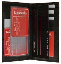 NEW BROWN GENUINE LEATHER CHECKBOOK COVER FOR MEN WOMEN