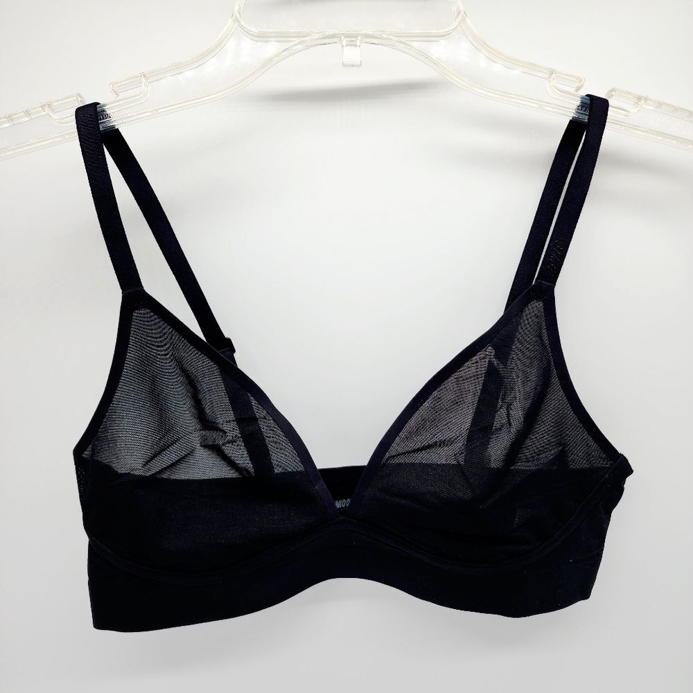 chiko様 Aerie SMOOTHEZ Mesh Sheer Lightweight Bralette Wireless Black Bra