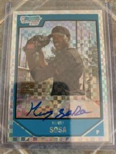2007 Bowman Chrome Rookie X-Fractor Autograph Henry Sosa 088/225