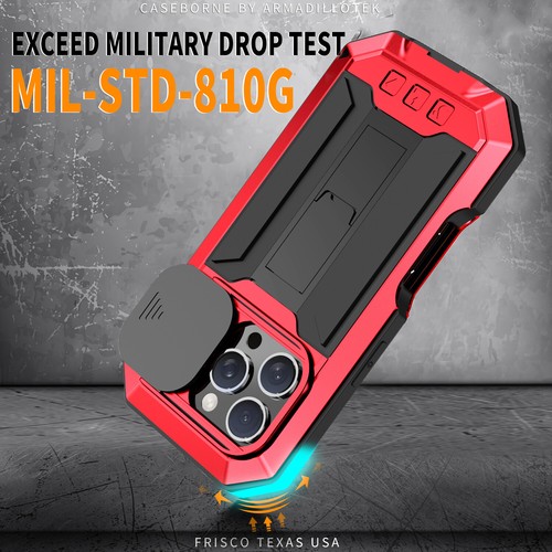 For iPhone 16 15 14 13Pro Max Case Shockproof Aluminum Gorilla Glass Metal Cover - Picture 6 of 46
