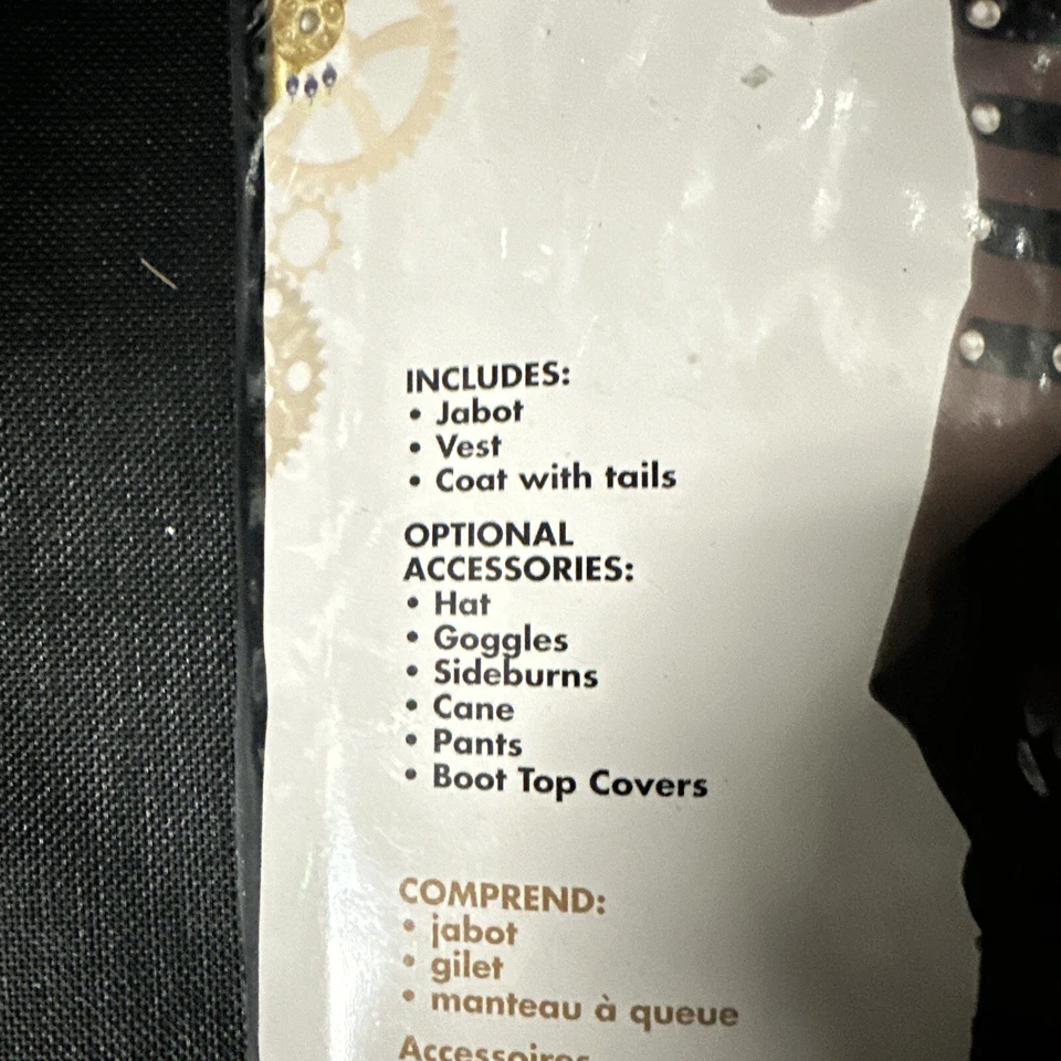 Steampunk Jack Victorian Man Gentleman Fancy Dress Up Halloween Adult Costume - Image 2 of 4