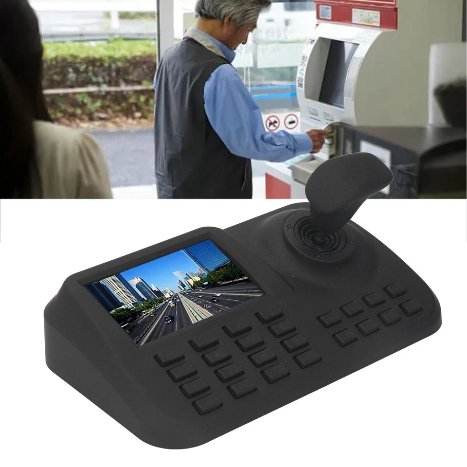 PTZ Camera Controller 5in 3D Joystick Network Camera Control Keyboard 100-240 - Image 3 of 4