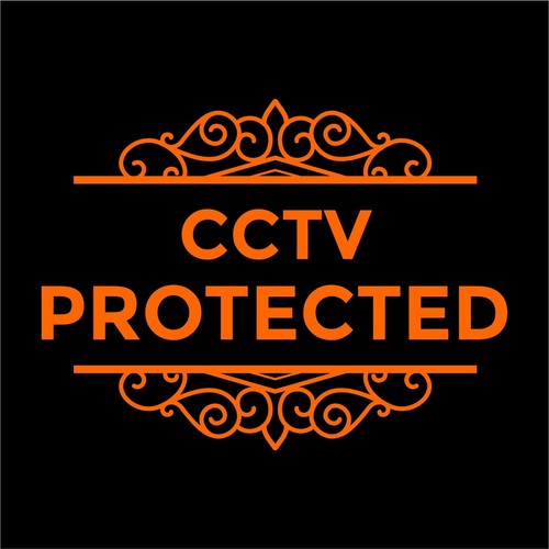 CCTV Protected Store Front Decal Sticker - Business Sign - Door Store Window Dec - Bild 5 von 15