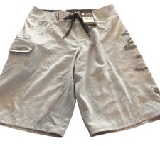 SALT LIFE Men's Aqua Stealth Swim Trunks Bathing Suit Water Shorts Blue 28W BxD