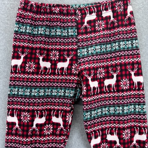 French Laundry Holiday Christmas Thermal Fair Isle Soft Fleece Leggings Size S - Picture 2 of 7